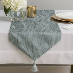 Camino De Mesa 33x180cm Diseño Líneas Plateado | Lala Home Colombia