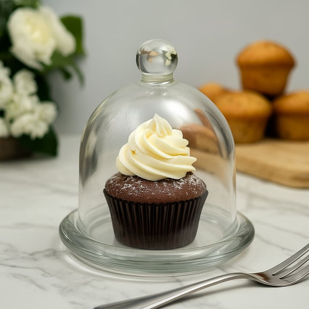 Mini Plato con Tapa de Vidrio 9x9x9 cm | Lala Home Colombia