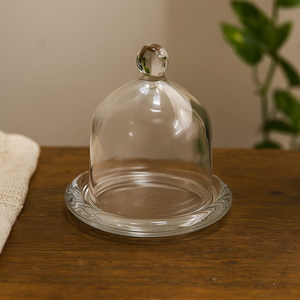 Mini Plato con Tapa de Vidrio 9x9x9 cm | Lala Home Colombia