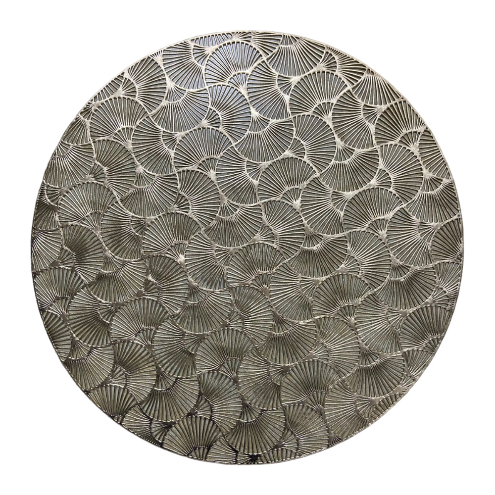 Individual Para Mesa 38CM En Pvc Diseño Abanico