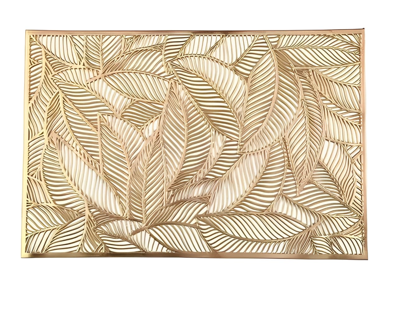 Individual decorativo en PVC resistente diseño hojas grandes