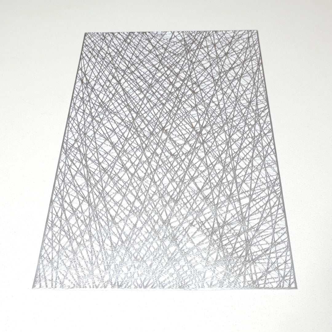 Individual rectangular en PVC diseño entramado moderno