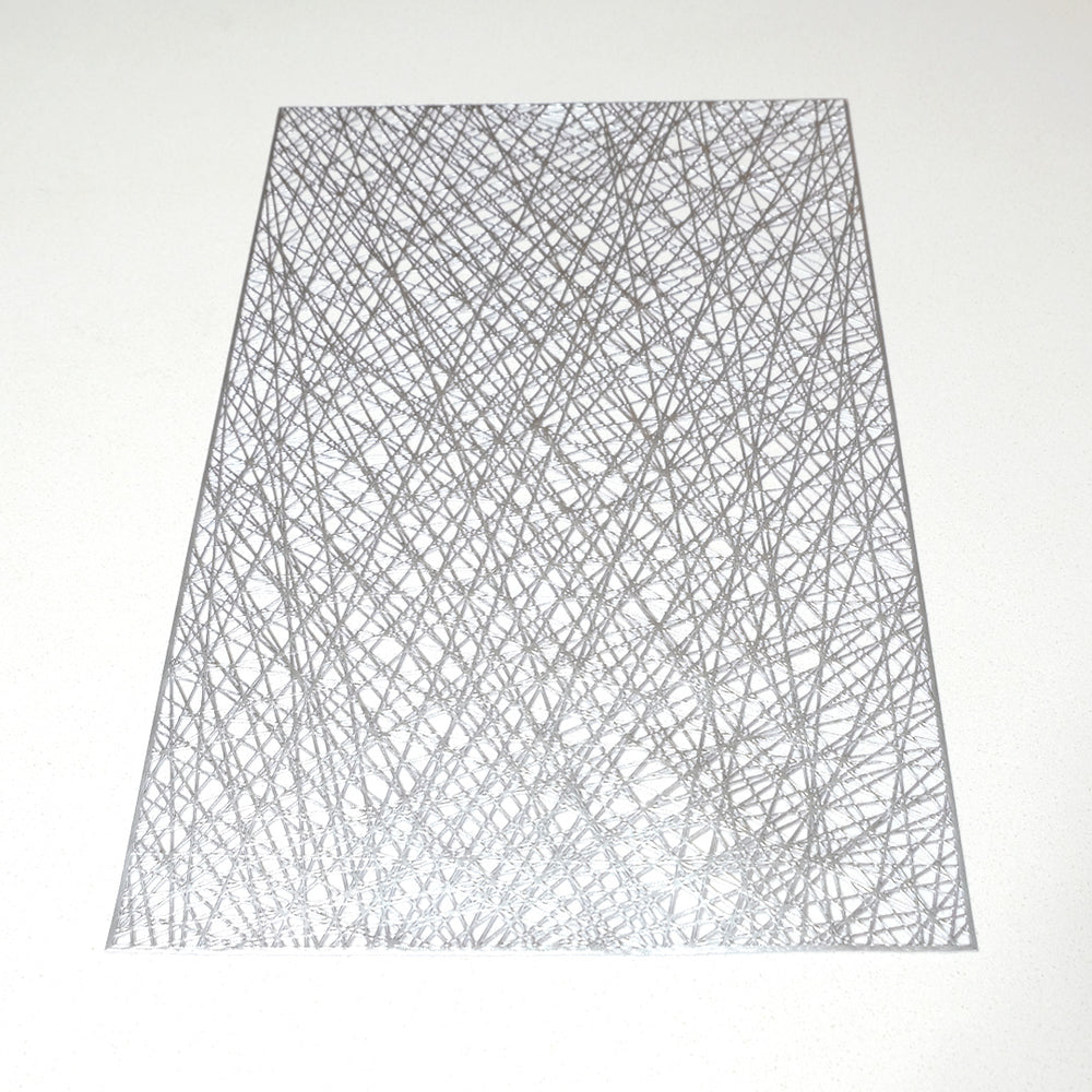 Individual rectangular en PVC diseño entramado moderno