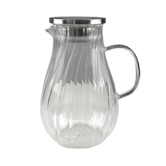 Jarra 1800ml Con Tapa Acero Inoxidable Diseño  Lineas