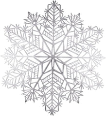 Individual decorativo de mesa en forma de copo de nieve