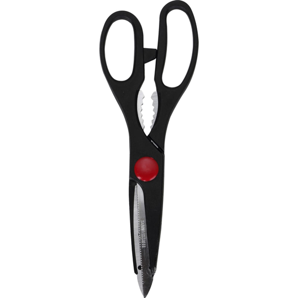 Bloque organizador con 4 cuchillos de cocina y tijeras multiusos