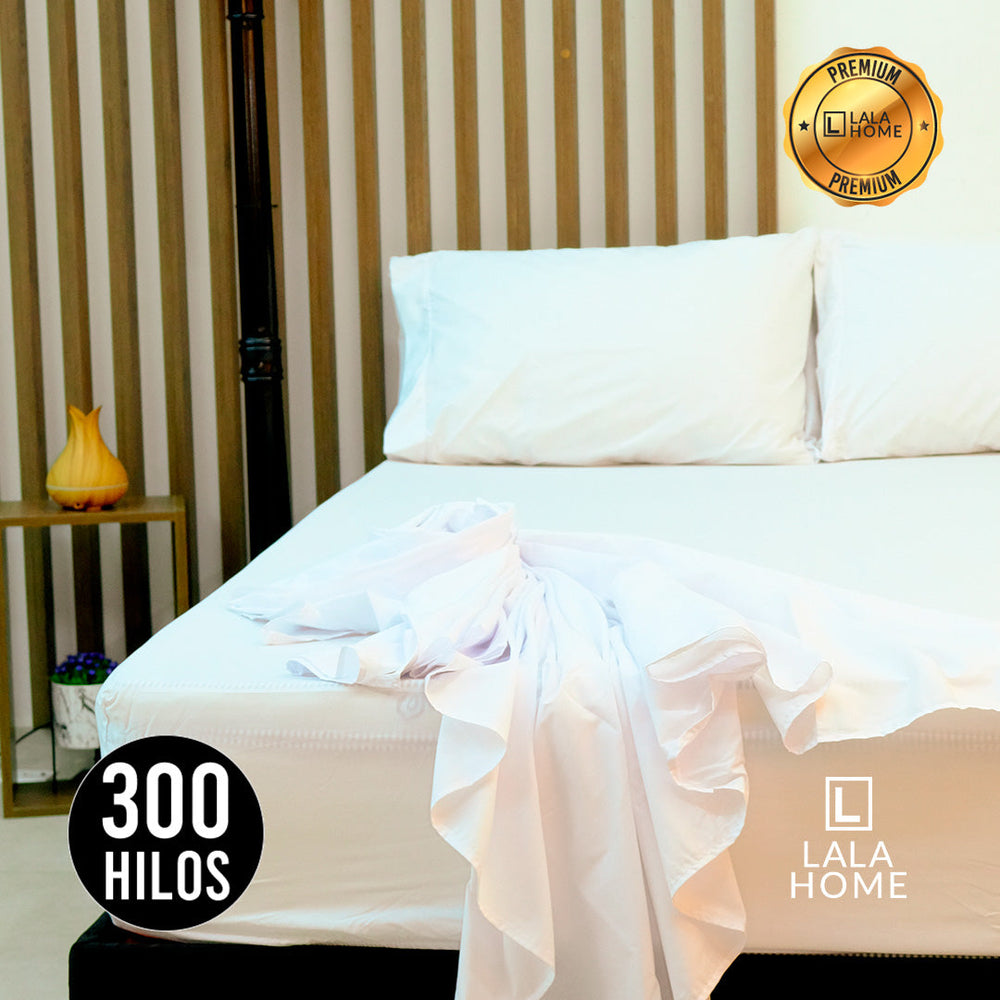 Juego De Sábanas De Algodón 300 Hilos Lala Home