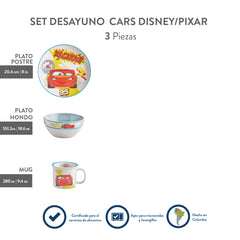 Set De Desayuno Cars 280 cc
