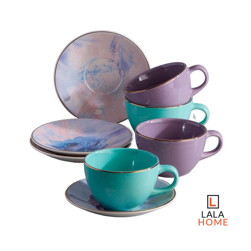 Set De Té 4 Puestos 8 Piezas 249.6ml Loreta