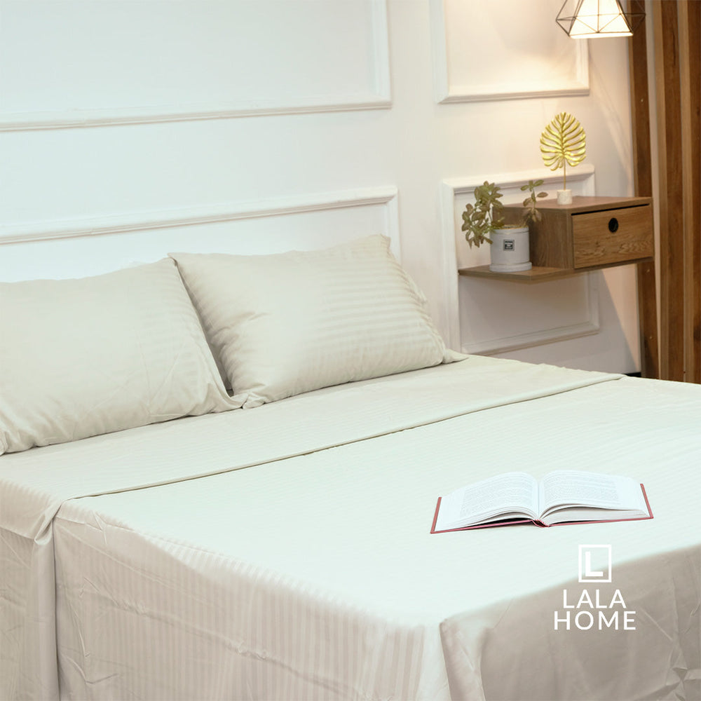 Juego de Sábanas Micro Esmeriladas Ocre Claro Lala Home