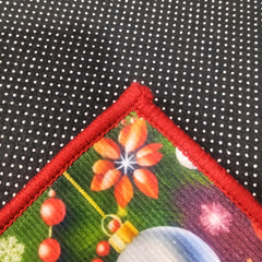 Tapete decorativo navideño 50×80 cm con Santa y reno