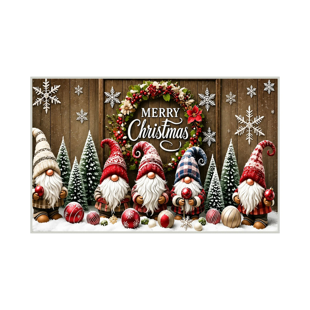Tapete navideño 50×80 cm para entrada del hogar