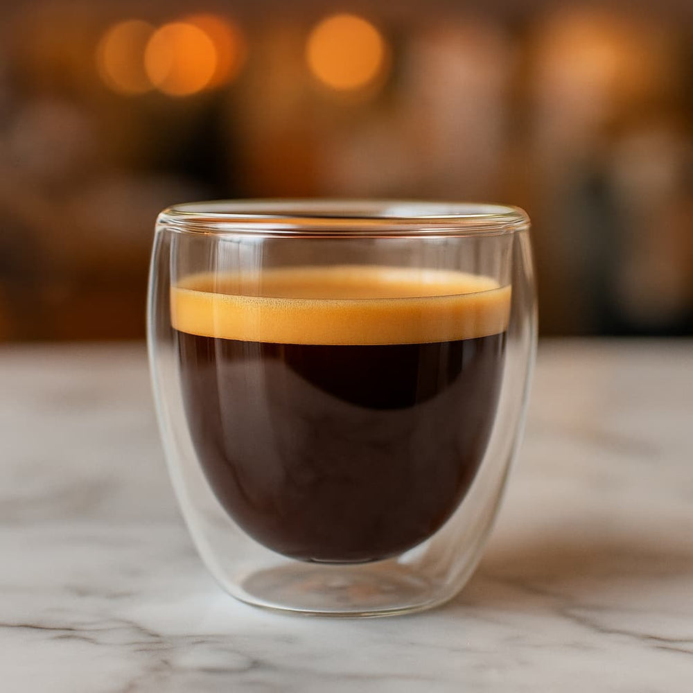 Vaso doble pared 80 ml cristal transparente – Lala Home Colombia