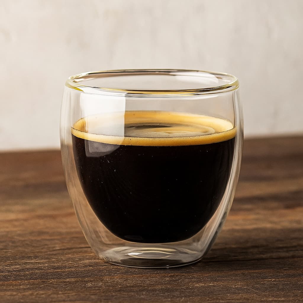 Vaso de diseño minimalista para bebidas calientes o frías