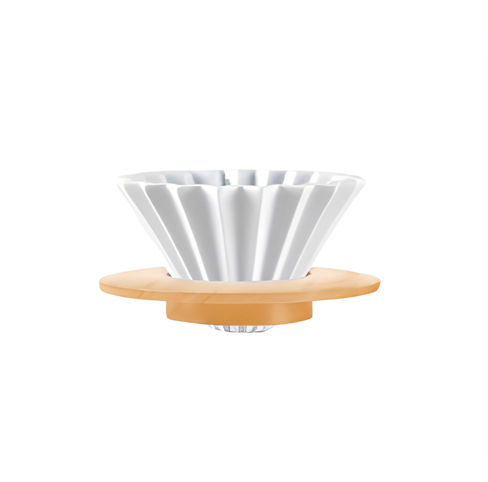 Gotero manual para café con diseño cónico acanalado