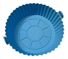 Molde circular de silicona de 20 cm con asas laterales