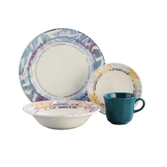 Vajilla Indira con detalle del patrón decorativo