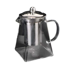 Tetera Infusora 950ml En Vidrio Borosilicato Diseño Cuadrado