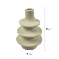 Florero De Cerámica Escalonado Diseño Contemporáneo medidas