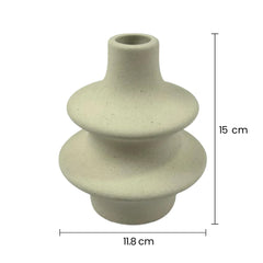 Florero De Cerámica Escalonado Diseño Moderno
