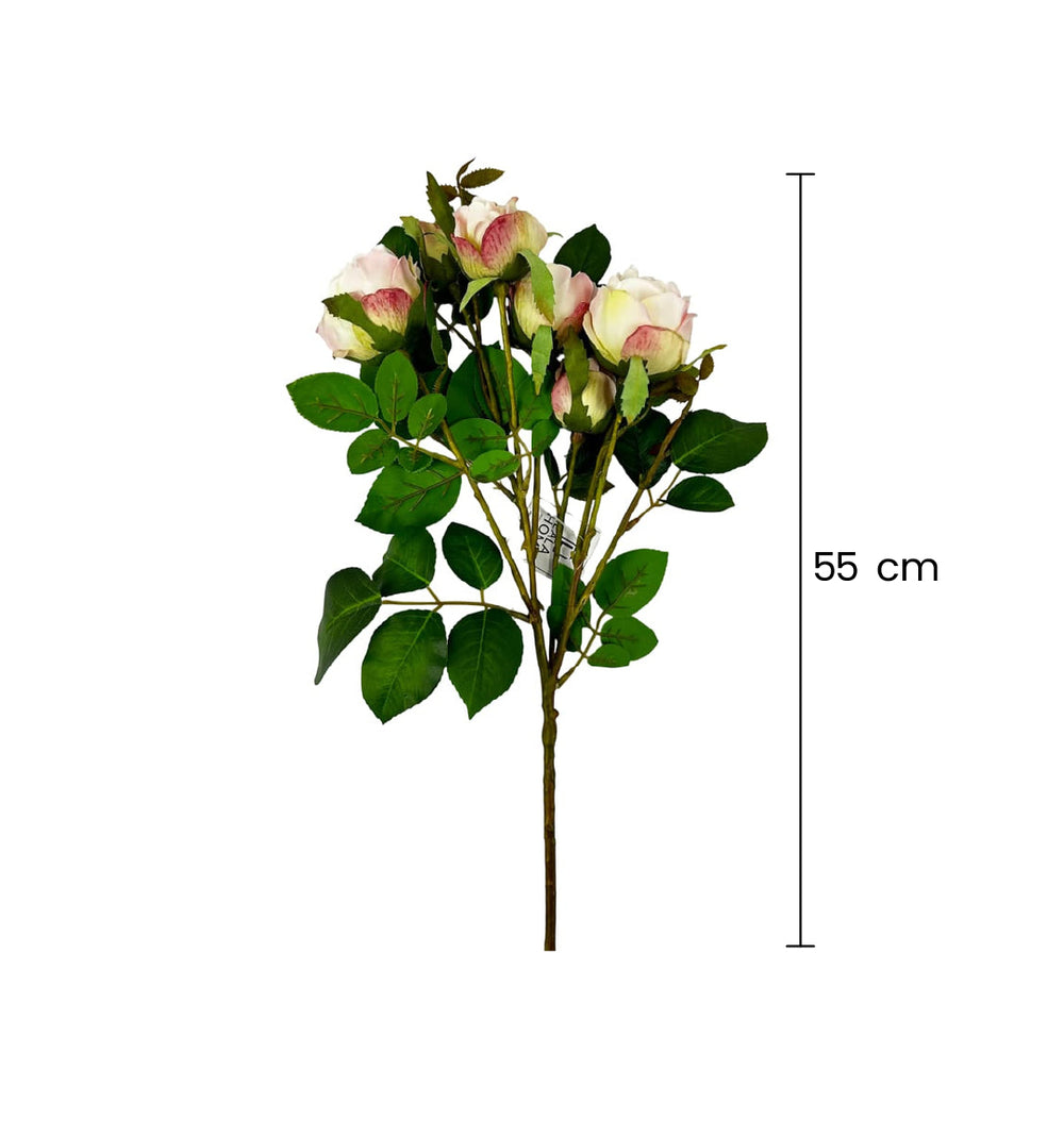 Follaje Decorativo Pétalos Rizados 55cm medidas