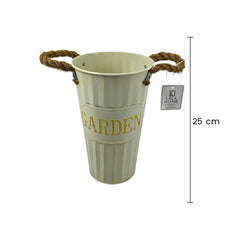 Balde Decorativo “GARDEN” 25cm medida