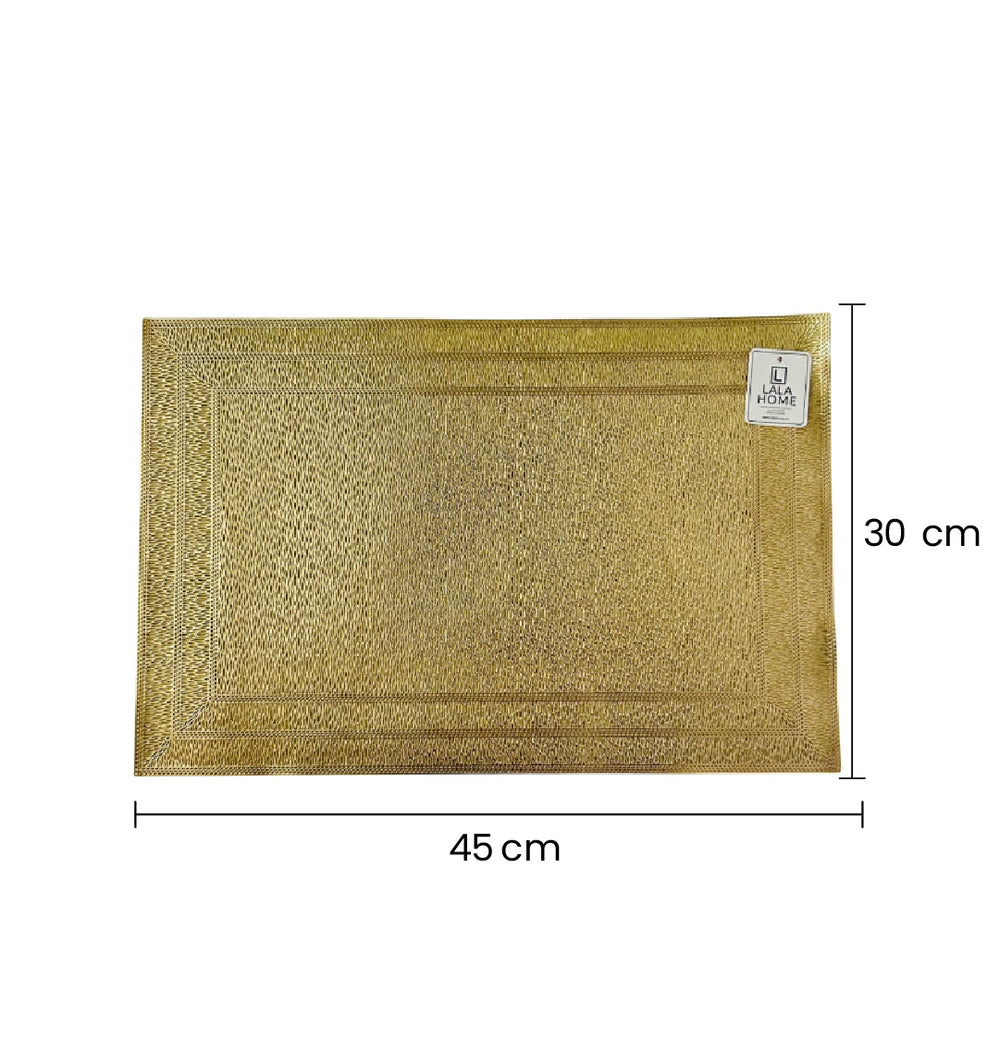 Individual Rectangular 30×45cm PVC Diseño Trazos medidas