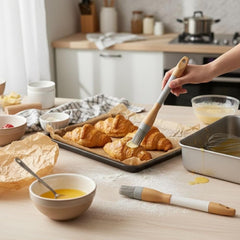 Pincel De Silicona Para Cocina Con Mango De Bambú
