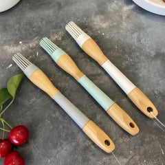 Pincel De Silicona Para Cocina Con Mango De Bambú