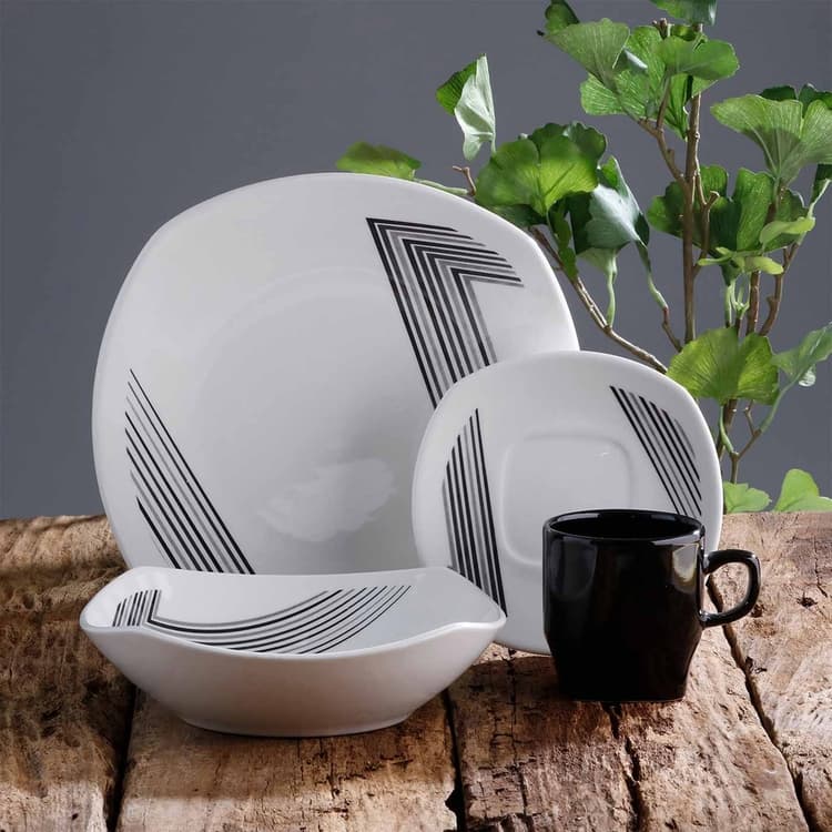 Vajilla 4-16 Cuadrada Naia Corona