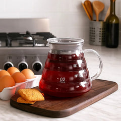 Jarra Para Café En Vidrio Borosilicato Con Tapa