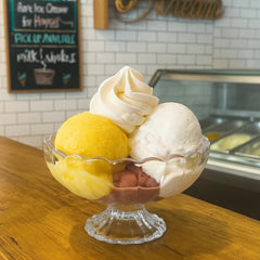 Copa Helado 136ml Diseño Pétalos Elevados En Vidrio