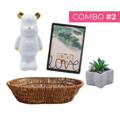 COMBO 2: Canasta, Flor, Oso y Portarretrato