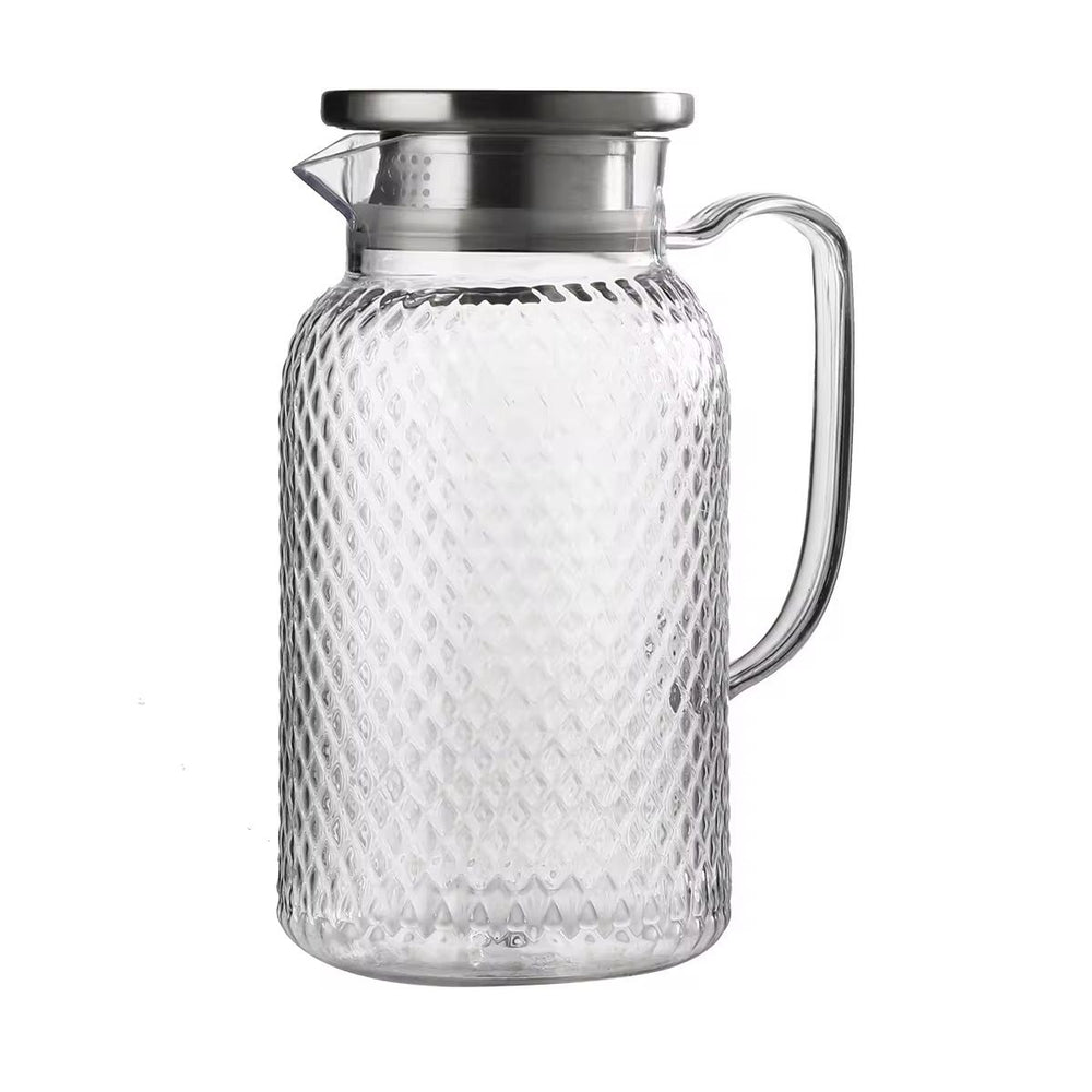 Jarra 1800ml Con Tapa Acero Inoxidable Diseño Burbujas 