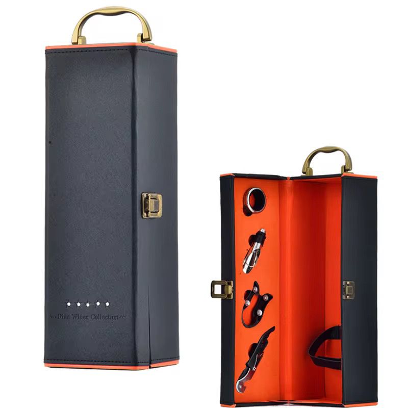 Caja de Regalo Para Vino Con Accesorios 