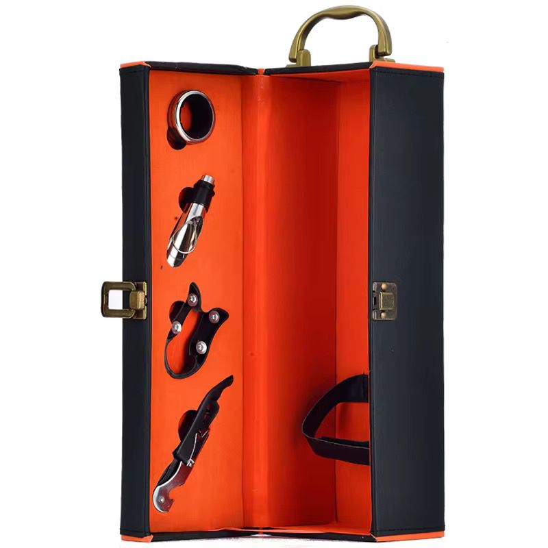 Caja de Regalo Para Vino Con Accesorios  Modelo