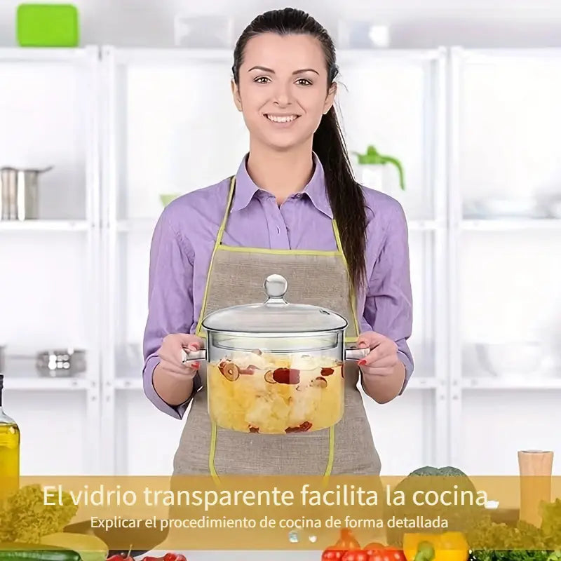 olla de vidrio - olla de cristal