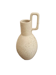 Florero De Cerámica Rústica Con Oreja 25×12cm